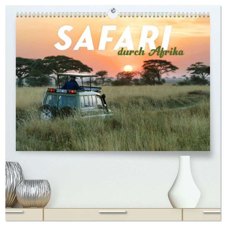 Produktbild: Safari durch Afrika (hochwertiger Premium Wandkalender 2026 DIN A2 quer), Kunstdruck in Hochglanz