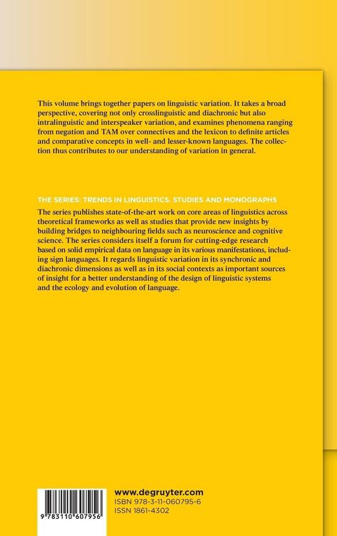 Produktbild: Aspects of Linguistic Variation