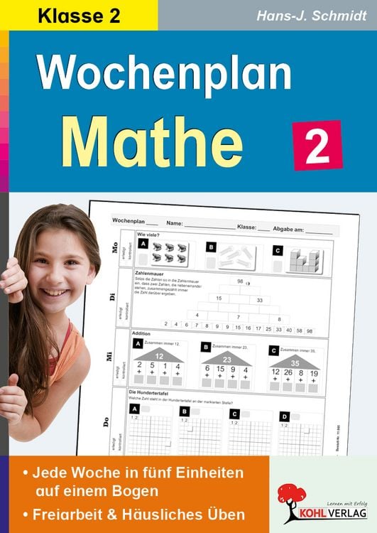 Produktbild: Wochenplan Mathe / Klasse 2