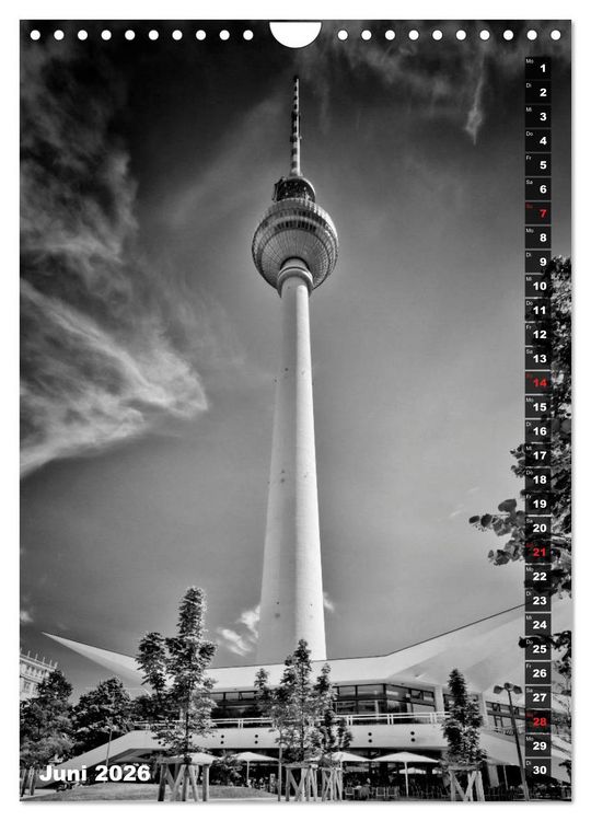 Produktbild: STADTBILDER Monochrome Momente (Wandkalender 2026 DIN A4 hoch), CALVENDO Monatskalender