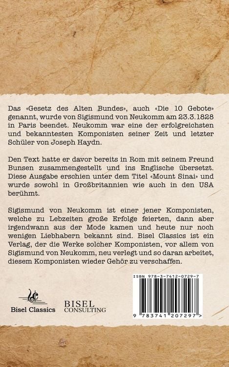 Produktbild: Das Gesetz des Alten Bundes