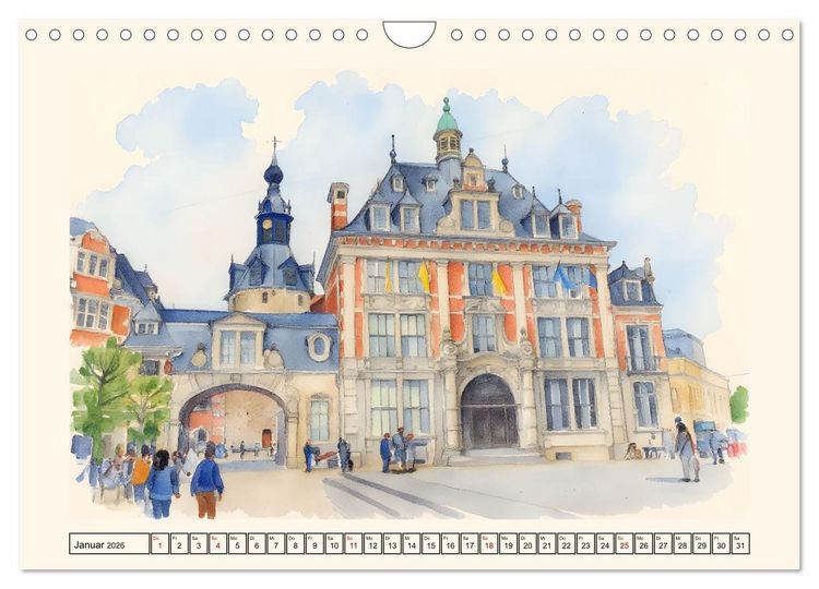 Produktbild: Belgien - absolut sehenswert (Wandkalender 2026 DIN A4 quer), CALVENDO Monatskalender