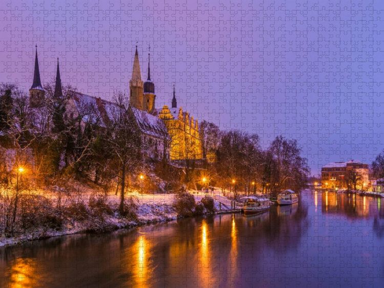 Produktbild: CALVENDO Puzzle Schloss Merseburg | 1000 Teile Lege-Gr&ouml;&szlig;e 64x48cm Foto-Puzzle f&uuml;r gl&uuml;ckliche Stunden