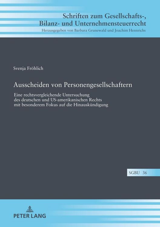 Produktbild: Ausscheiden von Personengesellschaftern