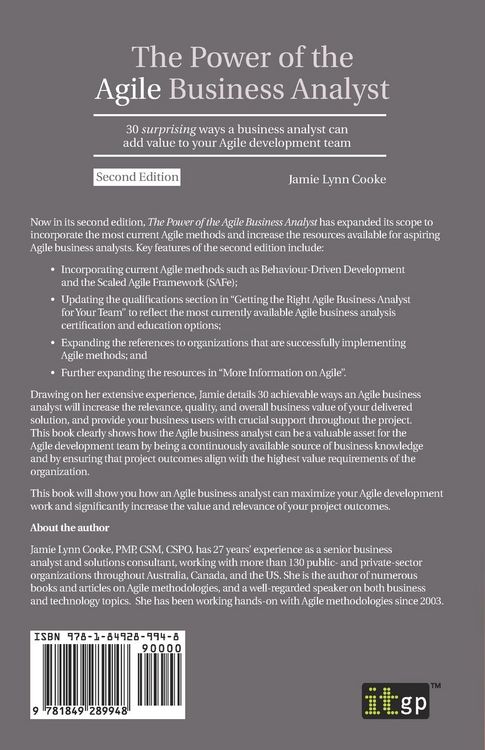 Produktbild: The Power of the Agile Business Analyst