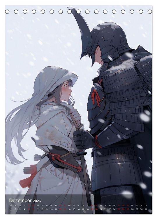 Produktbild: Verliebt in Manga (Tischkalender 2026 DIN A5 hoch), CALVENDO Monatskalender
