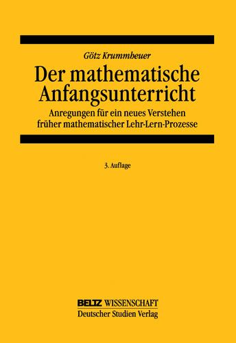 Produktbild: Der mathematische Anfangsunterricht
