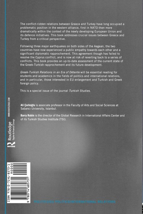 Produktbild: Greek-Turkish Relations in an Era of D&eacute;tente