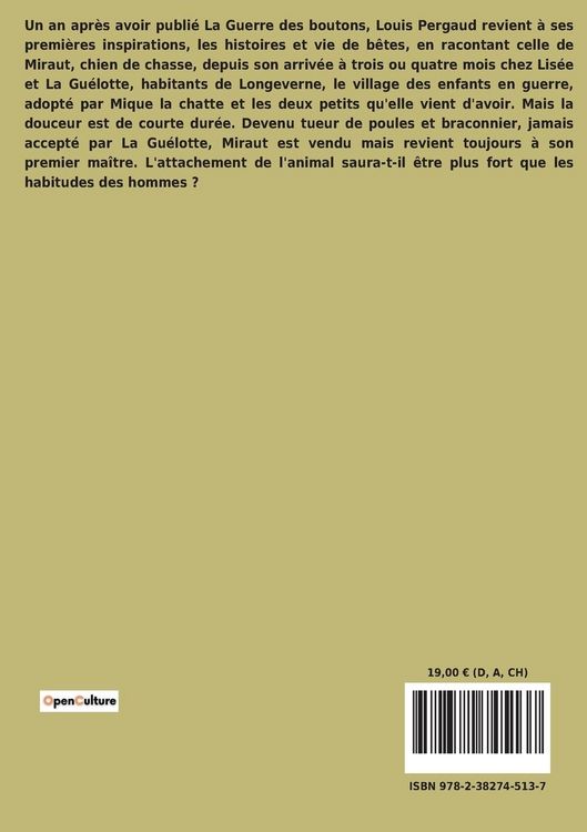 Produktbild: Le roman de Miraut