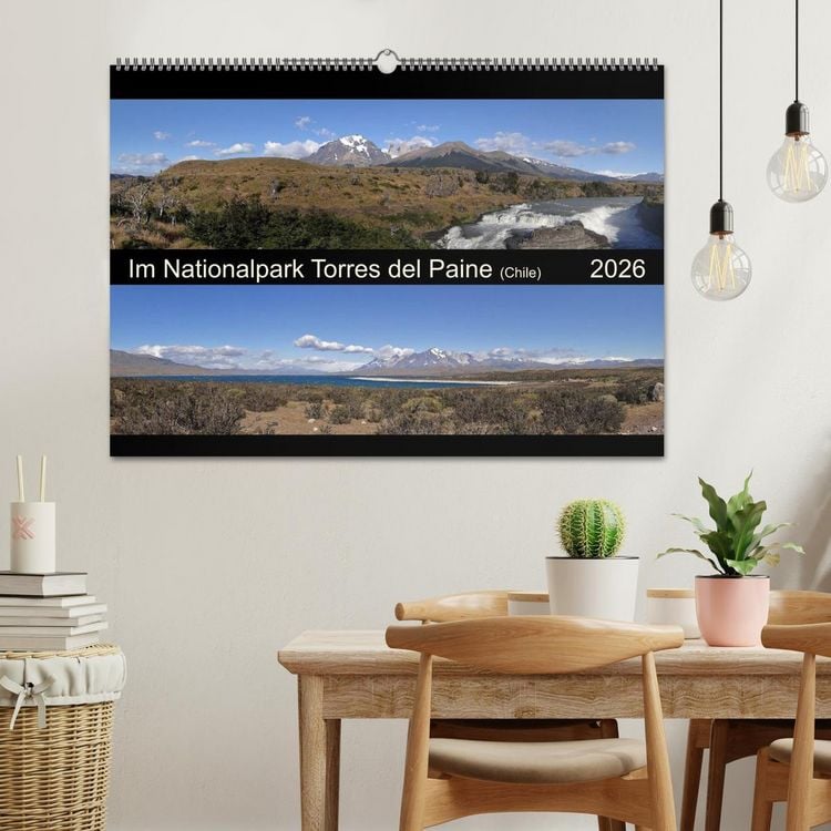 Produktbild: Im Nationalpark Torres del Paine (Chile) (Wandkalender 2026 DIN A2 quer), CALVENDO Monatskalender