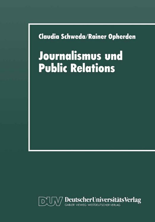 Produktbild: Journalismus und Public Relations