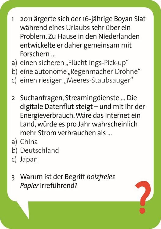 Produktbild: Pocket Quiz Save the planet