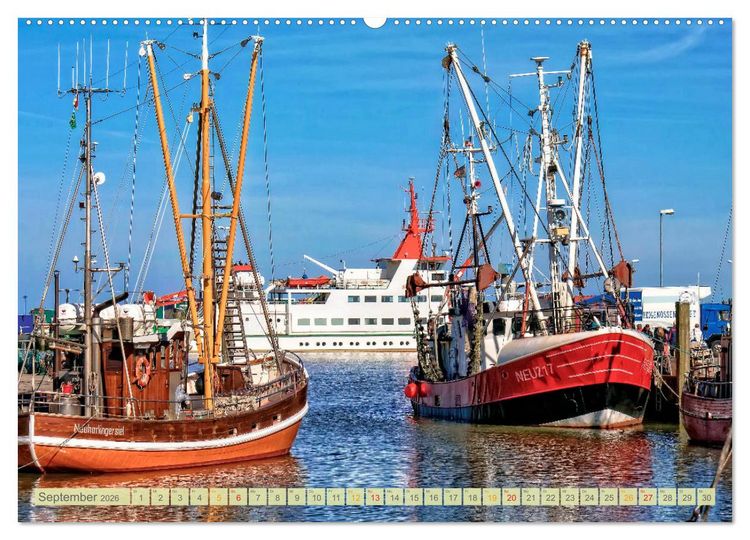Produktbild: Reise an die Nordsee - Neuharlingersiel (hochwertiger Premium Wandkalender 2026 DIN A2 quer), Kunstdruck in Hochglanz