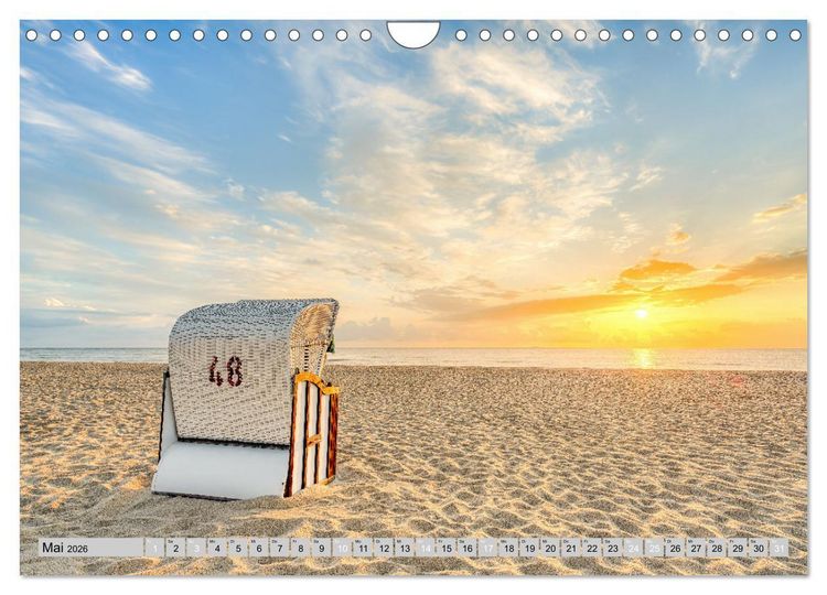 Produktbild: Wundersch&ouml;ne Ostsee R&uuml;gen und Usedom (Wandkalender 2026 DIN A4 quer), CALVENDO Monatskalender