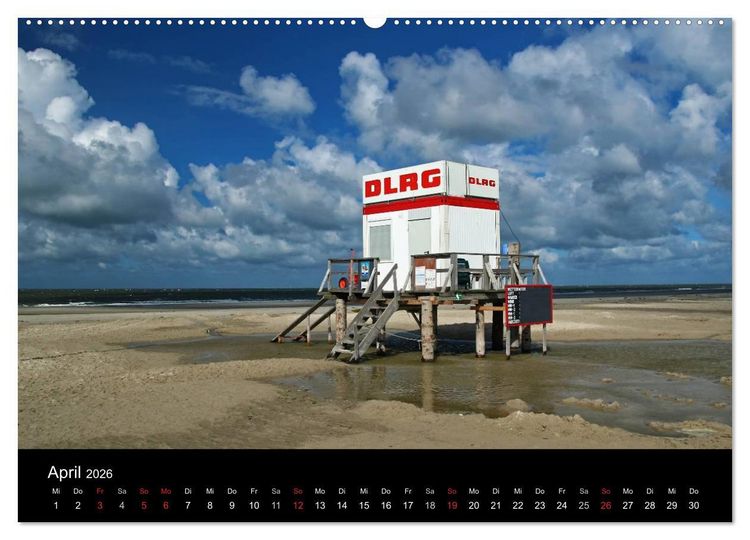 Produktbild: Amrum, Perle der Nordsee (Wandkalender 2026 DIN A2 quer), CALVENDO Monatskalender
