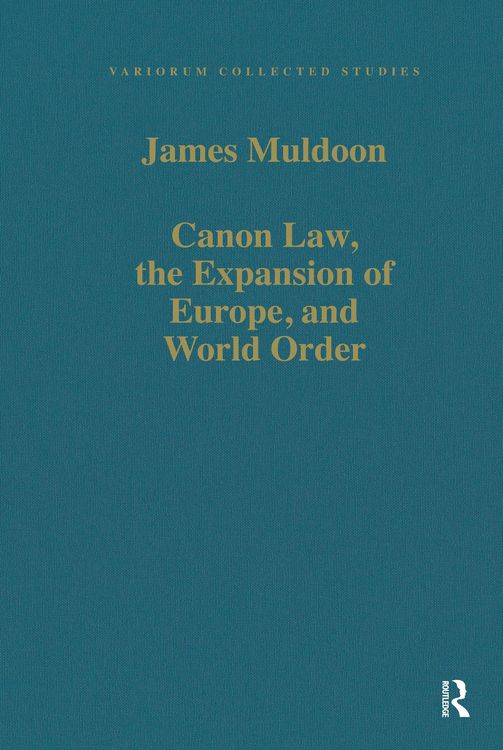 Produktbild: Canon Law, the Expansion of Europe, and World Order