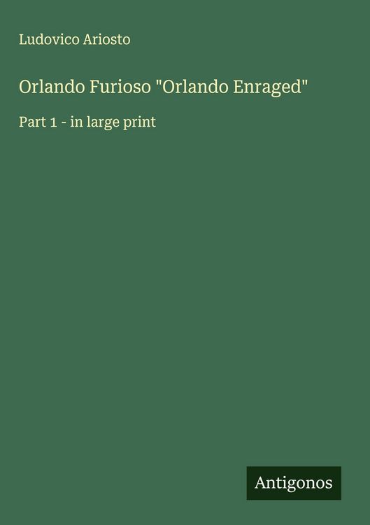 Produktbild: Orlando Furioso "Orlando Enraged"
