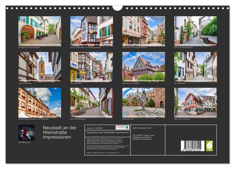 Produktbild: Neustadt an der Weinstra&szlig;e Impressionen (Wandkalender 2027 DIN A3 quer), CALVENDO Monatskalender