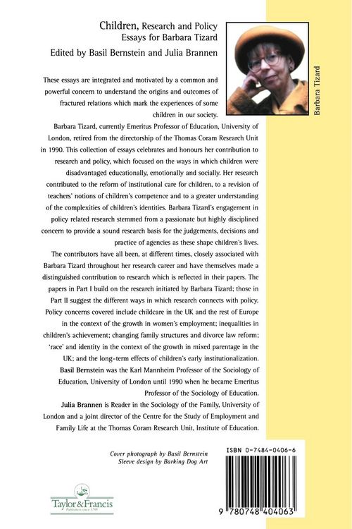 Produktbild: Children, Research And Policy