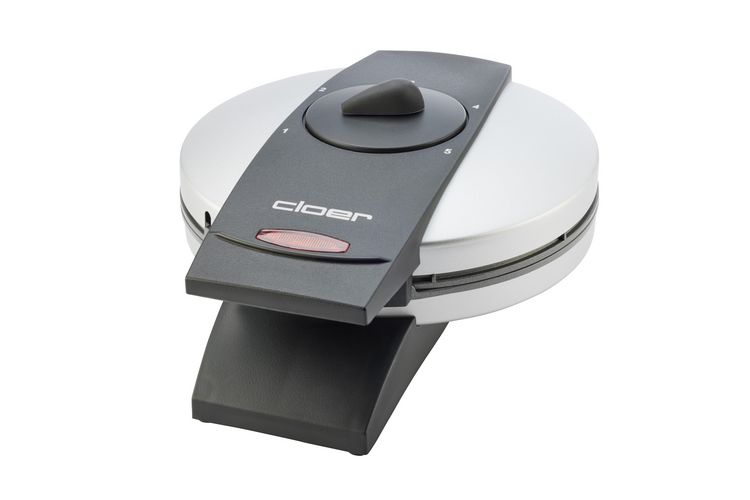 Produktbild: Cloer 1629 Herz-Waffeleisen mit manueller Temperatureinstellung Edelstahl, Schwarz