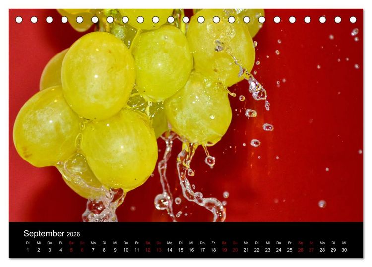 Produktbild: Erfrischend fruchtig (Tischkalender 2026 DIN A5 quer), CALVENDO Monatskalender