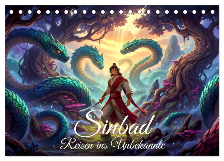 Produktbild: Sinbad &ndash; Reisen ins Unbekannte (Tischkalender 2027 DIN A5 quer), CALVENDO Monatskalender