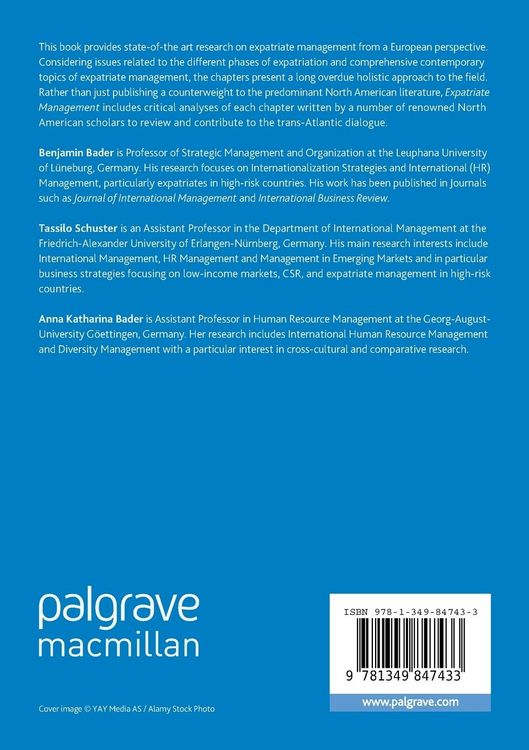 Produktbild: Expatriate Management