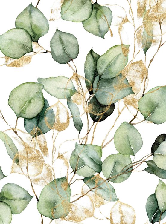Produktbild: Greenery and Gold Lined Journal