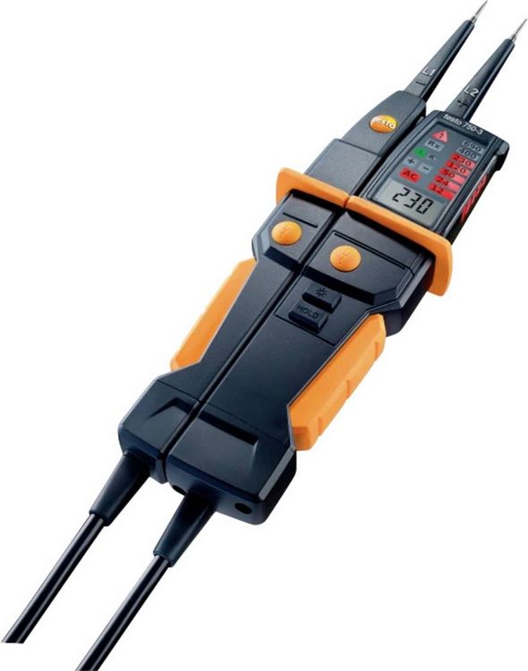 Produktbild: Testo 750-3 Zweipoliger Spannungspr&uuml;fer CAT IV 600 V, CAT III 1000V LED, LCD