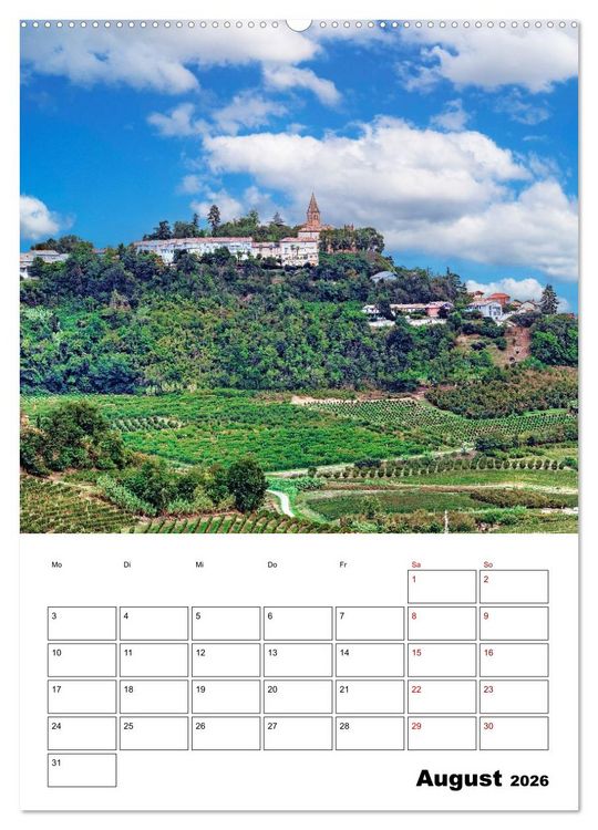 Produktbild: Piemont - Impressionen aus Norditalien (Wandkalender 2026 DIN A2 hoch), CALVENDO Monatskalender