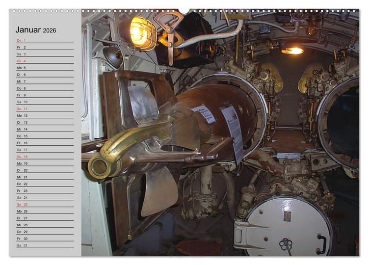 Produktbild: U-Boote. Milit&auml;rische Unget&uuml;me (hochwertiger Premium Wandkalender 2026 DIN A2 quer), Kunstdruck in Hochglanz