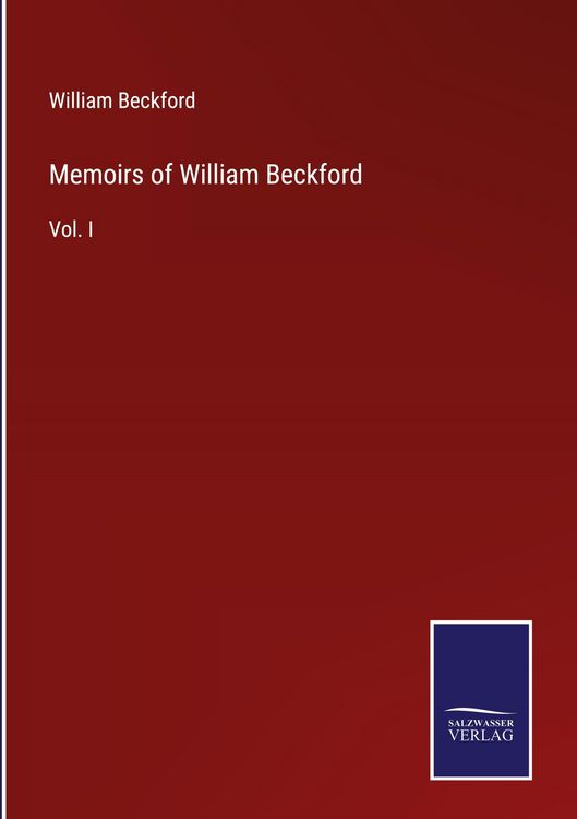 Produktbild: Memoirs of William Beckford