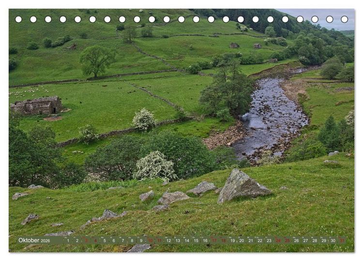 Produktbild: Yorkshire Dales, eine Landschaft zum Tr&auml;umen (Tischkalender 2026 DIN A5 quer), CALVENDO Monatskalender
