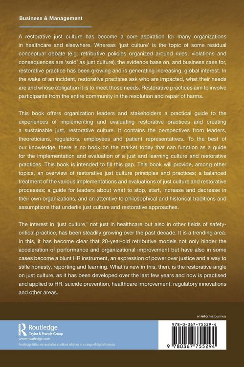 Produktbild: Restorative Just Culture in Practice