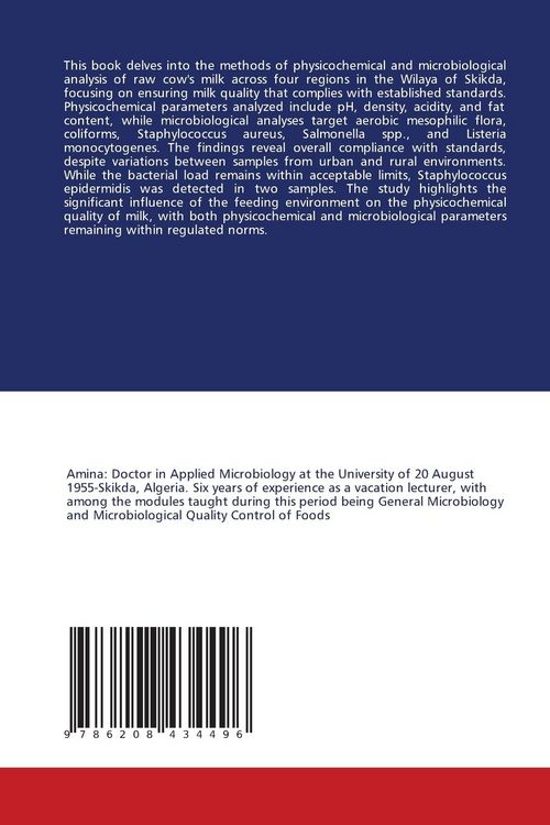 Produktbild: Raw Milk Quality in Skikda, north-east Algeria