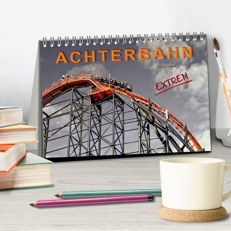Produktbild: Achterbahn - extrem (Tischkalender 2026 DIN A5 quer), CALVENDO Monatskalender