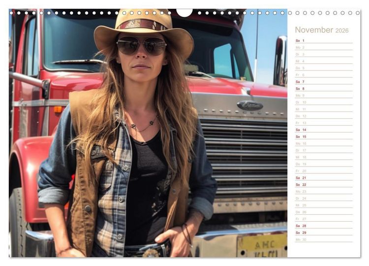 Produktbild: Truckerinnen (Wandkalender 2026 DIN A3 quer), CALVENDO Monatskalender