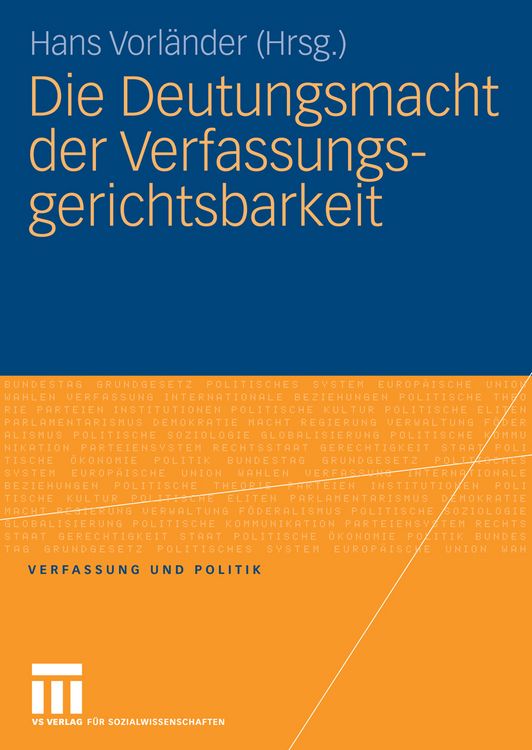 Produktbild: Die Deutungsmacht der Verfassungsgerichtsbarkeit