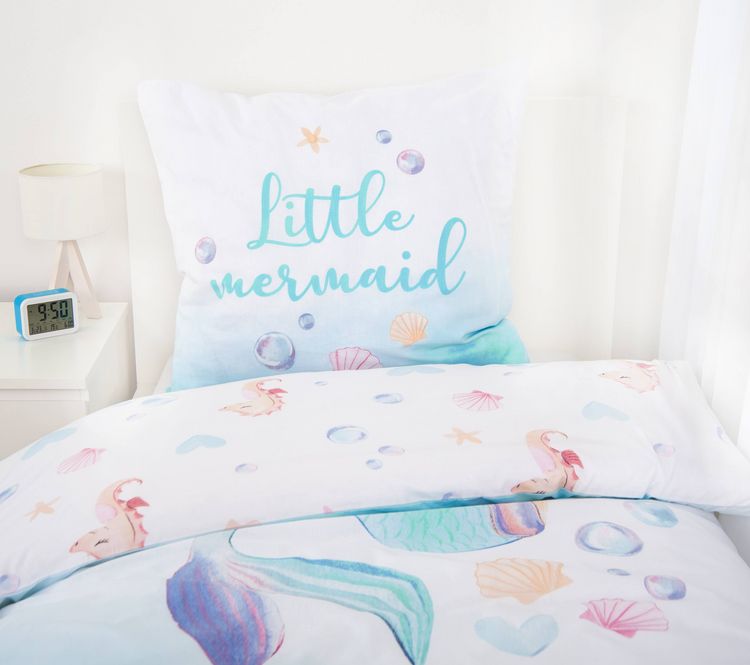 Produktbild: Young Collection 4451250050 - YC Little mermaid Bettw&auml;sche, 80x80 cm + 135x200 cm, 100% Baumwolle