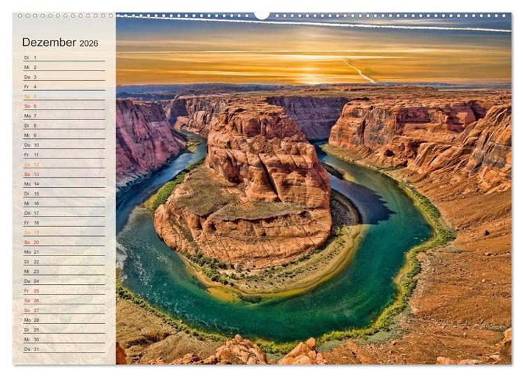 Produktbild: Nationalparks in den USA - wundersch&ouml;n und einmalig (Wandkalender 2026 DIN A2 quer), CALVENDO Monatskalender