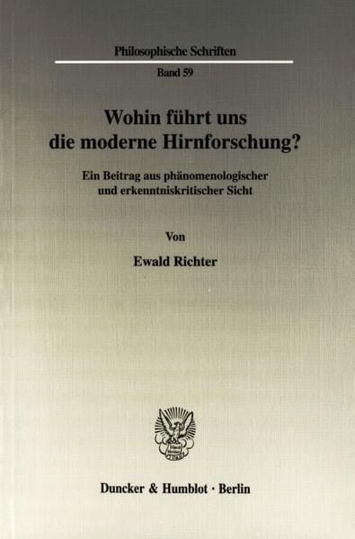 Produktbild: Wohin f&uuml;hrt uns die moderne Hirnforschung?