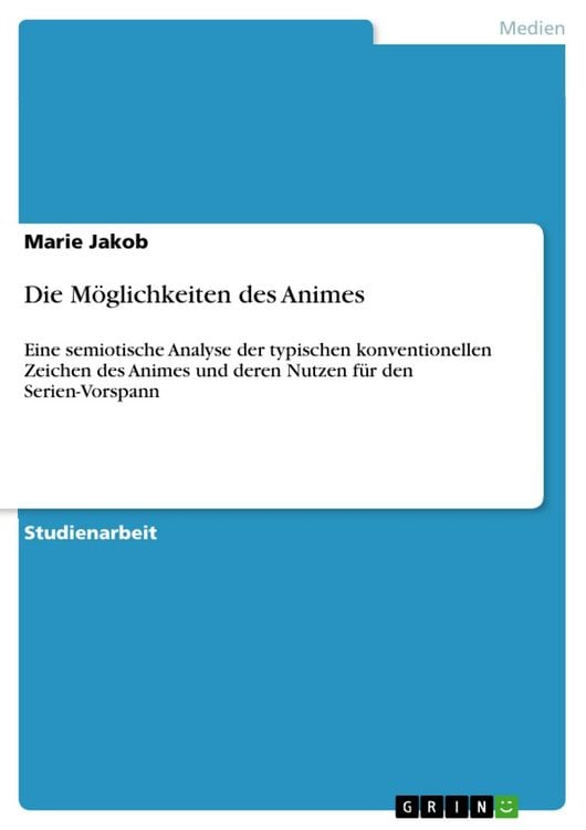 Produktbild: Die M&ouml;glichkeiten des Animes