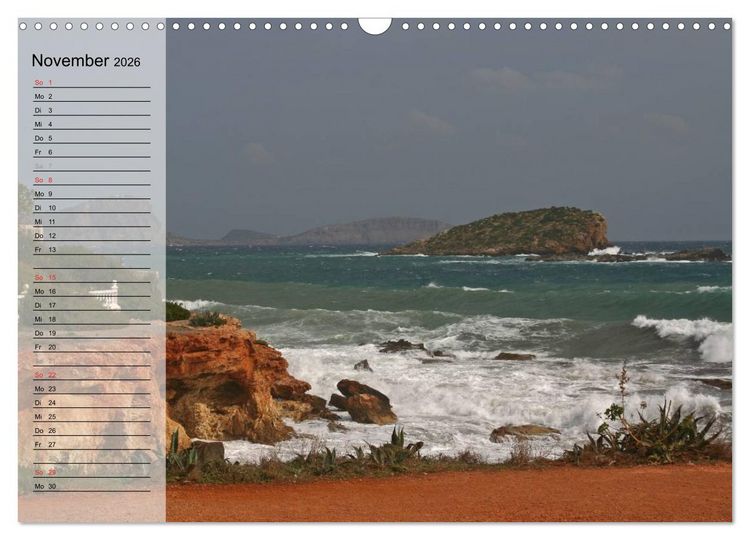 Produktbild: Zauberhaftes Ibiza - Terminplaner (Wandkalender 2026 DIN A3 quer), CALVENDO Monatskalender