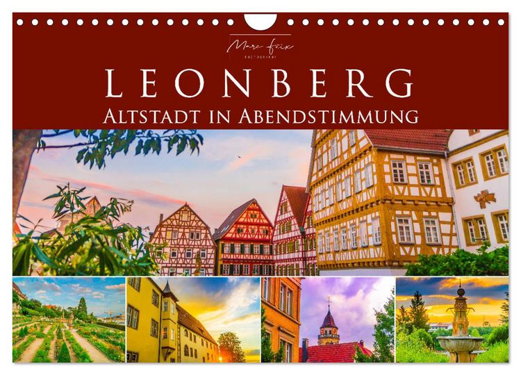 Produktbild: Leonberg - Altstadt in Abendstimmung (Wandkalender 2026 DIN A4 quer), CALVENDO Monatskalender