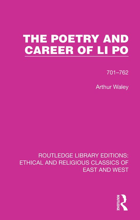 Produktbild: The Poetry and Career of Li Po