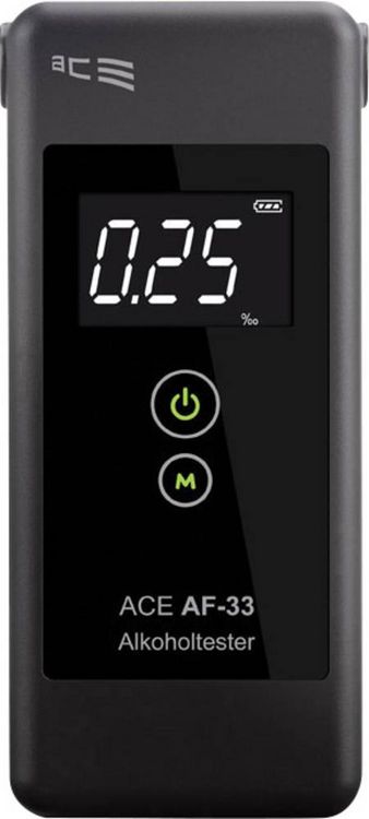 Produktbild: ACE AF-33 Alkoholtester Dunkelgrau 0.00 bis 5.00 &permil; inkl. Display
