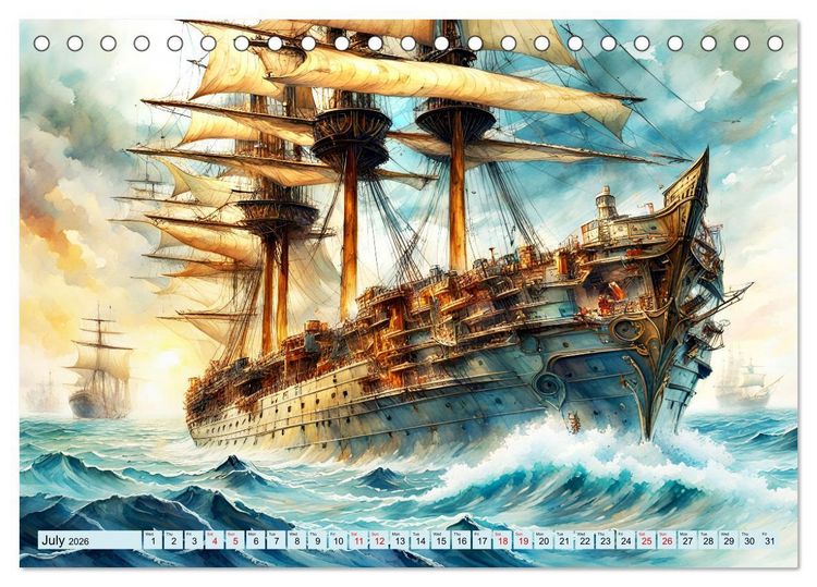 Produktbild: Sail of eternity (Desk Calendar 2026 DIN A5 landscape), CALVENDO 12 Month DeskCalendar