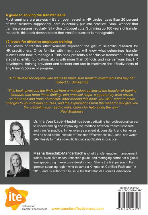 Produktbild: What Makes Training Really Work