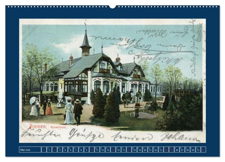 Produktbild: Historisches Bremen an der Weser von 1888 bis 1918 (hochwertiger Premium Wandkalender 2026 DIN A2 quer), Kunstdruck in Hochglanz