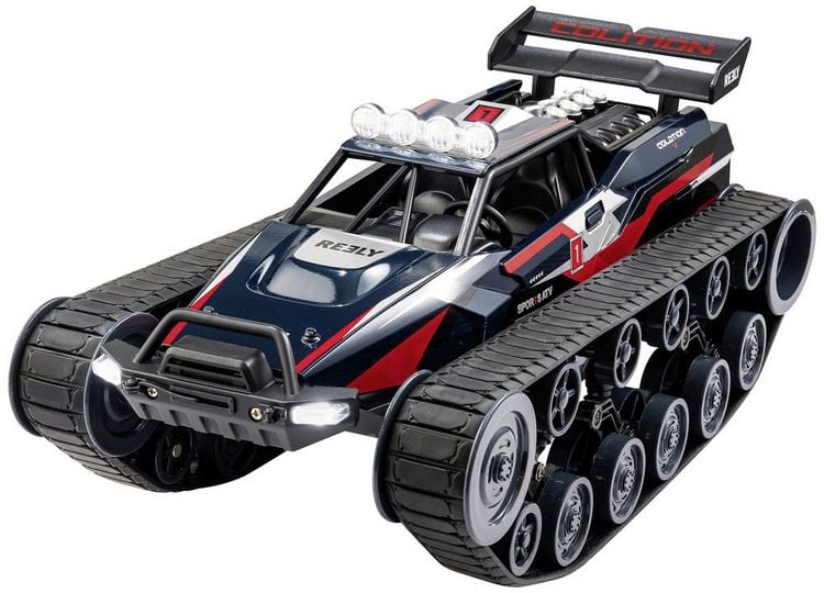 Produktbild: Reely All Terrain Brushed 1:12 Sonderfahrzeug Elektro Crawler Kettenantrieb RtR 2,4 GHz inkl. Akku und Ladekabel